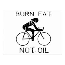 BICI: Camiseta del aceite de la grasa de la quemad Tarjetas Postales
