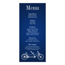 Bici caprichosa del doble de 25 del menú azules ma tarjetas publicitarias