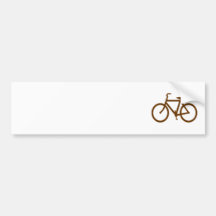 Bici de Brown Etiqueta De Parachoque