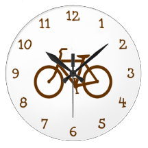 Bici de Brown Relojes De Pared