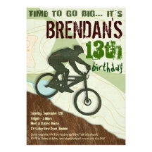 Bici de montaña - invitación del fiesta de la bici