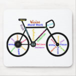 Bici de motivación, ciclo, Biking, palabras del de Tapetes De Ratón