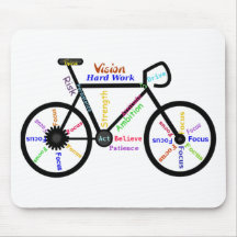 Bici de motivación, ciclo, Biking, palabras del de Tapetes De Ratón