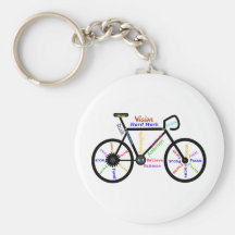 Bici de motivación, ciclo, Biking, palabras del de Llavero Personalizado