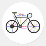 Bici de motivación, ciclo, Biking, palabras del de Etiqueta