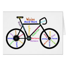 Bici de motivación, ciclo, Biking, palabras del de Tarjeton