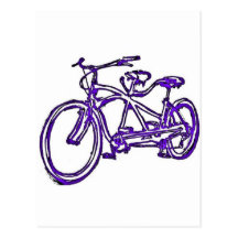 Bicicleta construida para la bici 2 (del tándem an tarjeta postal
