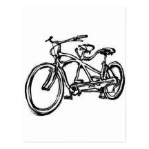 Bicicleta construida para la bici 2 (del tándem an tarjetas postales