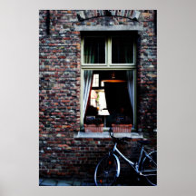 Bicicleta de Brujas (Brujas), Bélgica por la venta Poster