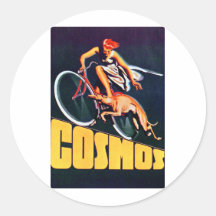 Bicicleta del galgo del cosmos pegatina