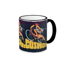 Bicicleta del galgo del cosmos taza