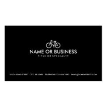 bicicleta simple tarjetas de visita
