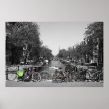 Bicicletas de Amsterdam Poster