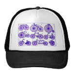 Bicicletas del vintage gorros bordados