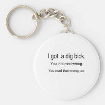 bick del empuje llaveros personalizados