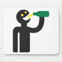 Biertrinker - Bier trinken Mauspad