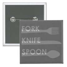Bifurcación, cuchillo, cuchara pin
