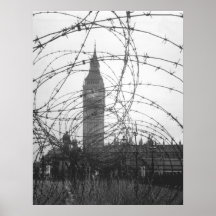 Big Ben en WWII Poster