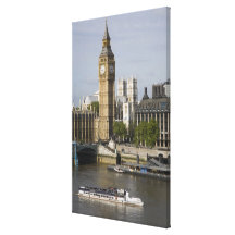 Big Ben y el río Támesis Impresiones De Lienzo