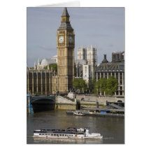 Big Ben y el río Támesis Tarjetas