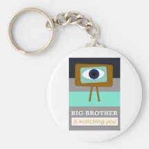 Big Brother is watching you, scandinavian art desi Sleutelhangers