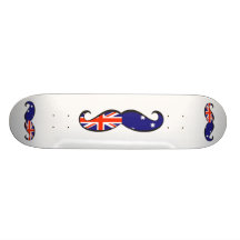 Bigote australiano de la bandera monopatín personalizado