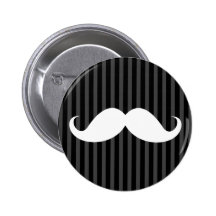 Bigote blanco del manillar en rayas negras grises pins