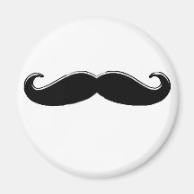 Bigote con clase imán para frigorífico