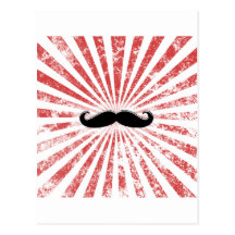 Bigote con clase tarjeta postal