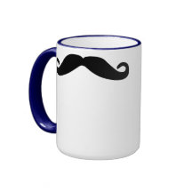 Bigote con clase taza