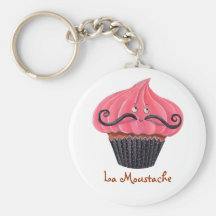 Bigote de la magdalena y del La Llaveros Personalizados
