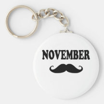 ¡Bigote de noviembre!!! Llaveros Personalizados