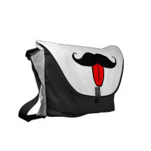 Bigote divertido bolsa de mensajería