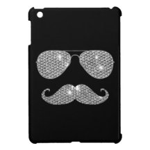 Bigote divertido del diamante con los vidrios
