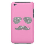 Bigote divertido del diamante con los vidrios iPod touch protectores