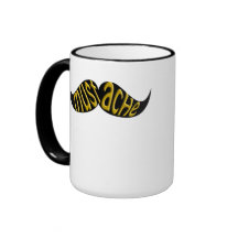 Bigote divertido Stache del bigote del manillar Taza De Café