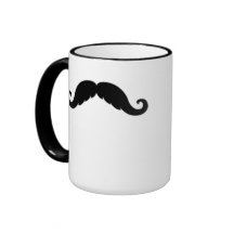 Bigote divertido Stache del bigote del manillar Taza