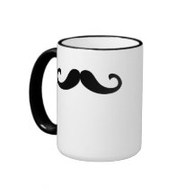 Bigote divertido Stache del bigote del manillar Tazas