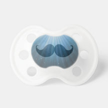 Bigote enrrollado retro Stache del bigote Chupetes Para Bebés