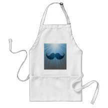 Bigote enrrollado retro Stache del bigote Delantal