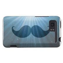 Bigote enrrollado retro Stache del bigote HTC Vivid / Raider 4G Funda