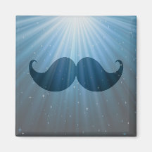 Bigote enrrollado retro Stache del bigote Imán Para Frigorífico