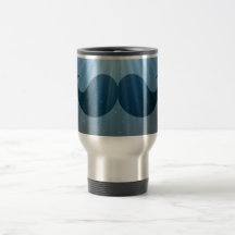 Bigote enrrollado retro Stache del bigote Tazas