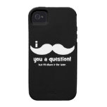 Bigote I usted una pregunta iPhone 4/4S Carcasa