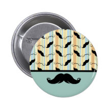 ¡Bigote, manillar negro, regalo para el papá! Pins