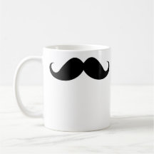 Bigote negro divertido del bigote del manillar de  taza
