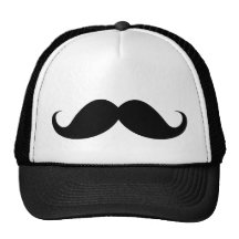 Bigote negro divertido del bigote del manillar gorras de camionero