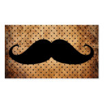 Bigote negro divertido tarjetas de visita