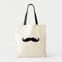 Bigote negro o bigote negro para los regalos de la bolsas lienzo