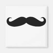 Bigote negro o bigote negro para los regalos de la imán de frigorífico